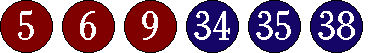 [05 06 09 34 35 38]
