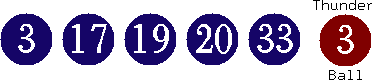 03 17 19 20 33 (03)